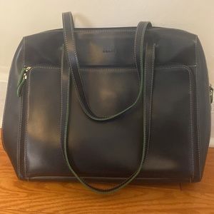 Lodis two-tone laptop briefcase shoulder bag